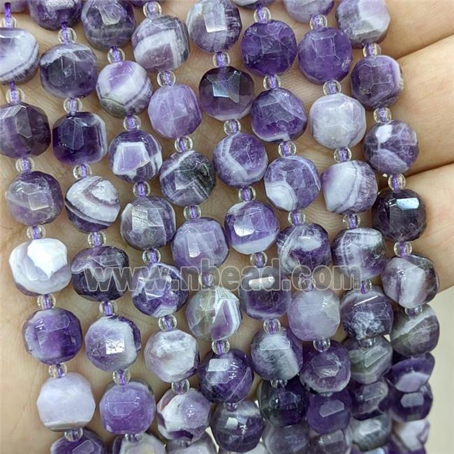 Dogtooth Amethyst Beads, faceted cube