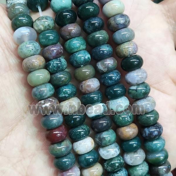 Indian Agate rondelle Beads