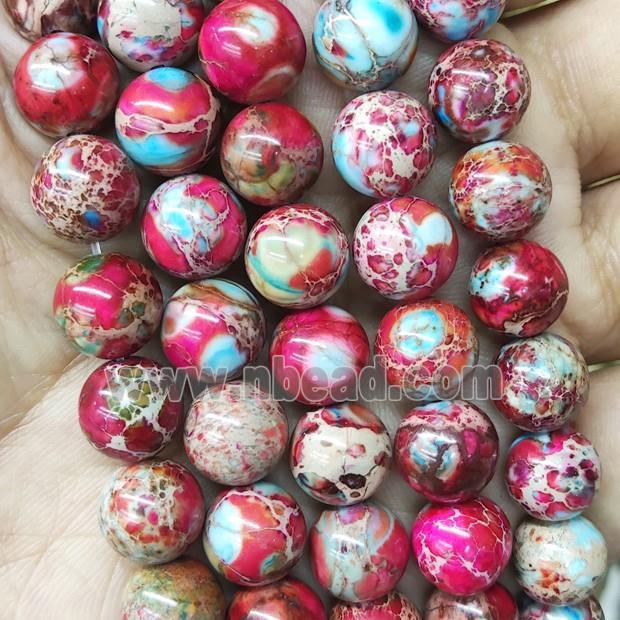 Imperial Jasper Beads Red Smooth Round