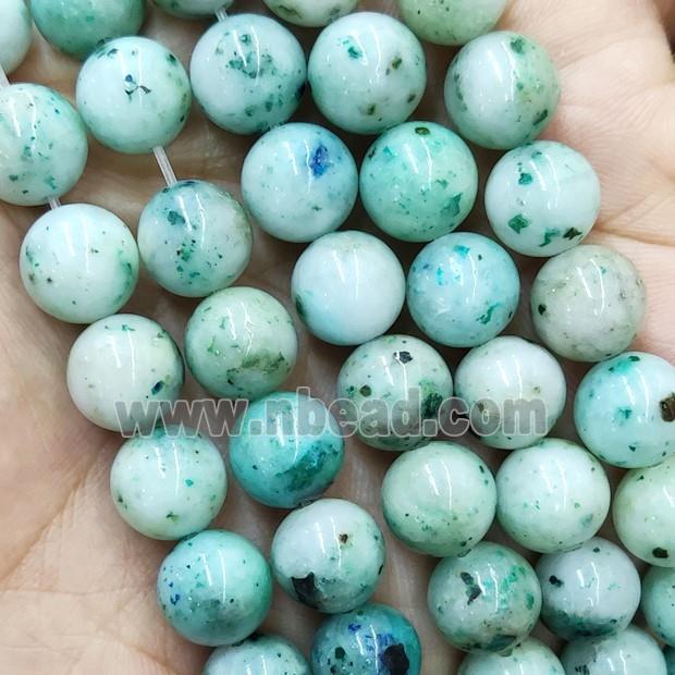 Green Hemimorphite Beads Smooth Round