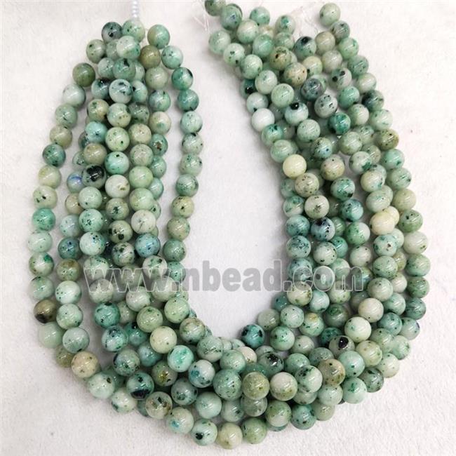 Green Hemimorphite Beads Smooth Round