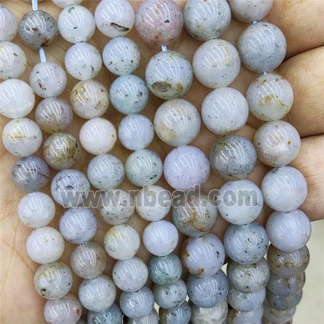 Natural Sesame Opal Beads Smooth Round