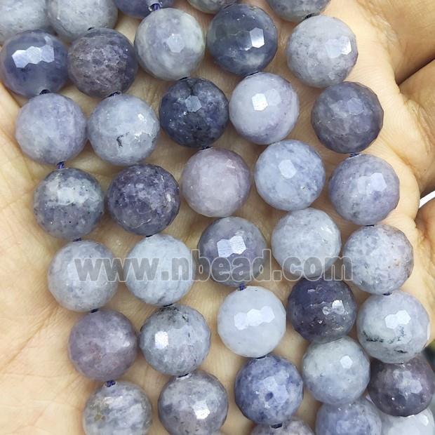 natural Iolite Beads faceted round