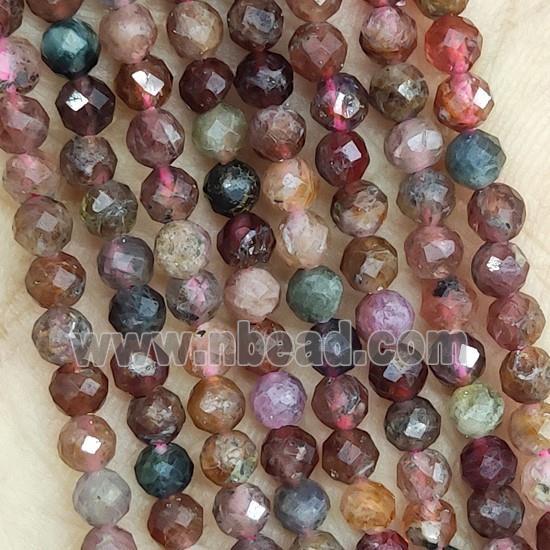 Red Spinel Beads Faceted Round