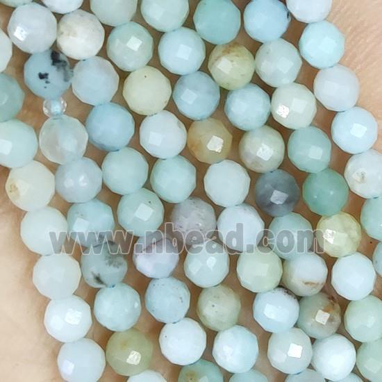 Amazonite Beads Faceted Round