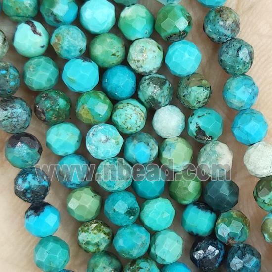 Turquoise Beads Faceted Round