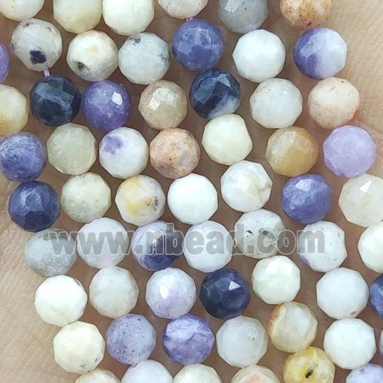 Purple Opal Beads Faceted Round