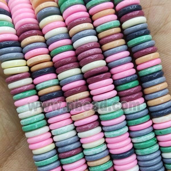 Mix Color Oxidative Agate Heishi Spacer Beads