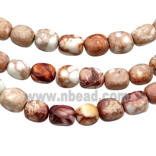 Natural Color Imperial Jasper Beads Freeform