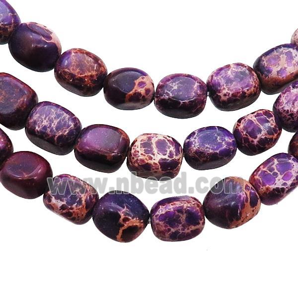 Purple Imperial Jasper Beads Freeform