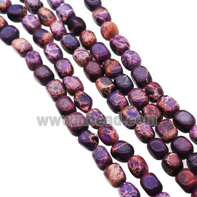 Purple Imperial Jasper Beads Freeform