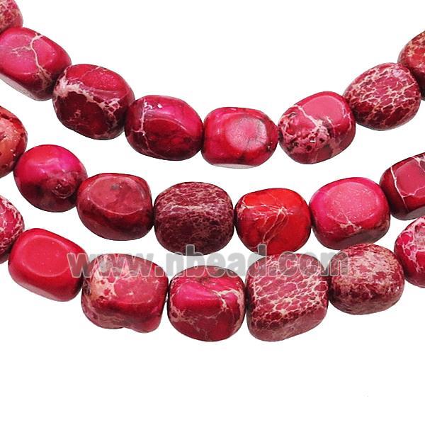 Red Imperial Jasper Beads Freeform