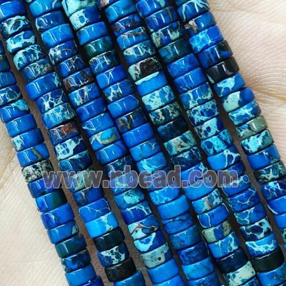 RoyalBlue Imperial Jasper Heishi Spacer Beads