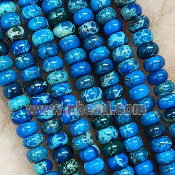 SkyBlue Imperial Jasper Rondelle Beads
