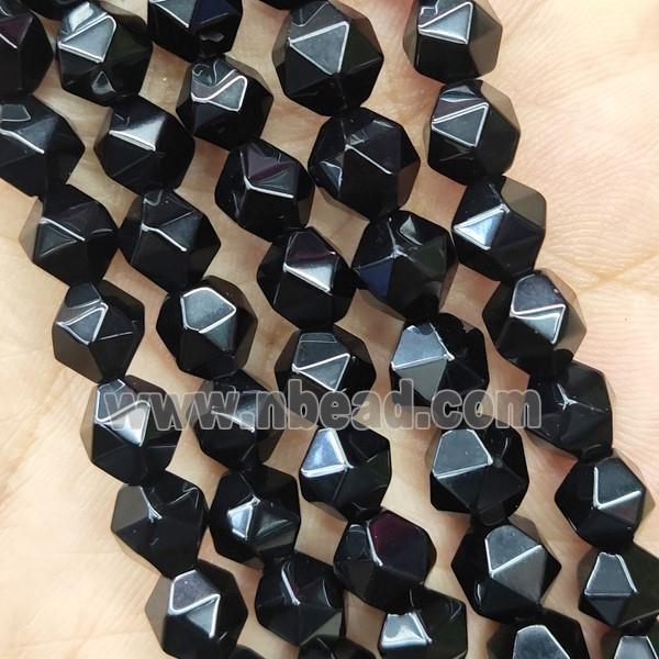 Black Onyx Beads Cut Round