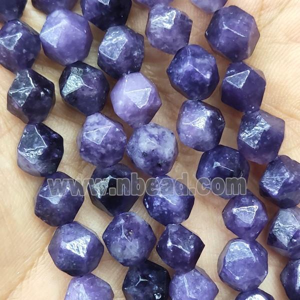 Lilac Jasper Beads Cut Round