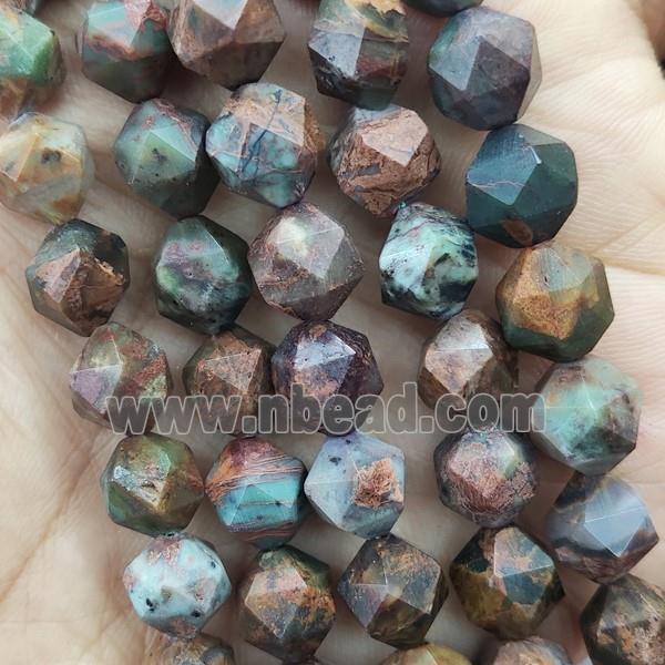 South African Turquoise Beads Cut Round