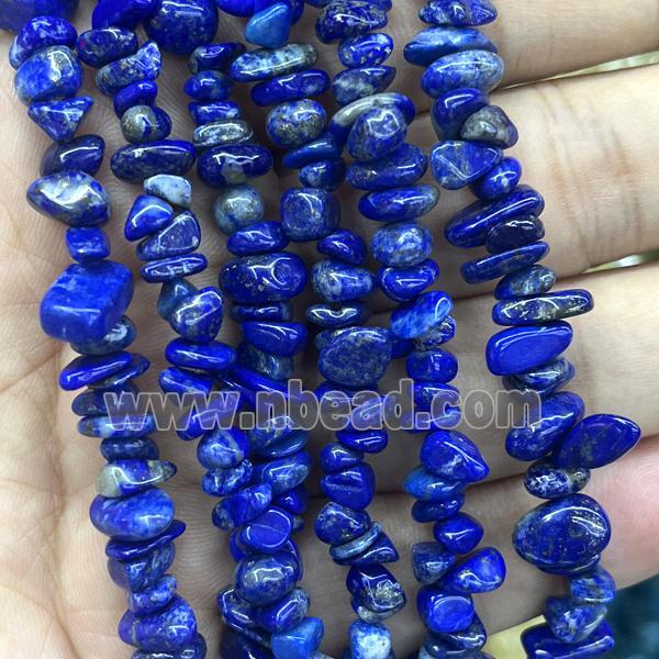 Blue Lapis Lazuli Chip Beads Freeform