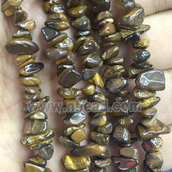 Tiger Eye Stone Beads Chip Freeform