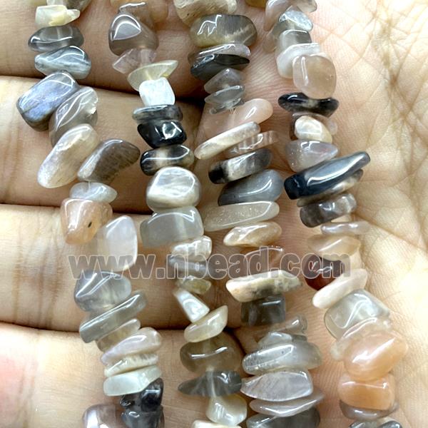 Multicolor Moonstone Chip Beads Freeform