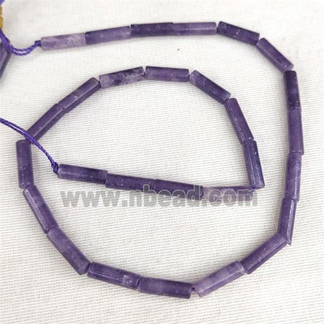 Lilac Jasper Tube Beads