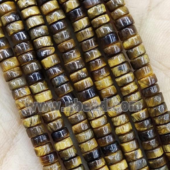 Natural Yellow Tiger Eye Stone Heishi Beads