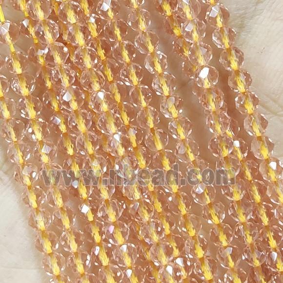 Crystal Glass Beads Faceted Round
