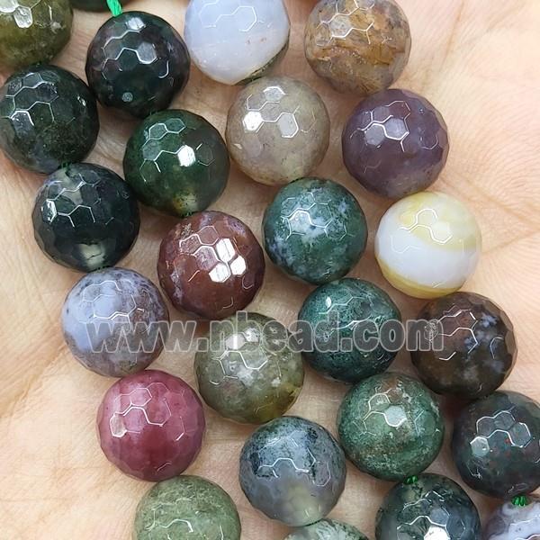 Indian Agate Beads Faceted Round