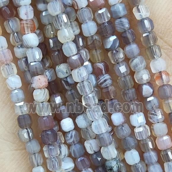 Botswan Agate Cube Seed Beads