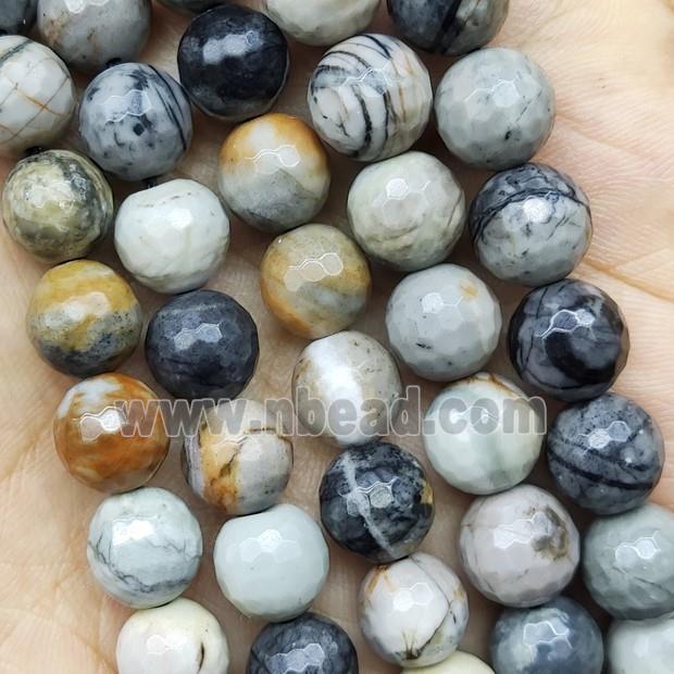 Picasso Jasper Beads Faceted Round Creek