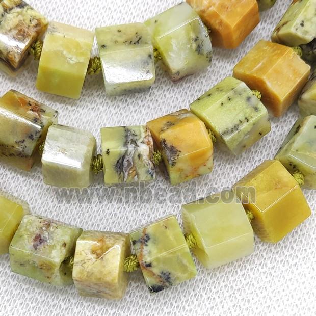Yellow Opal Rondelle Beads