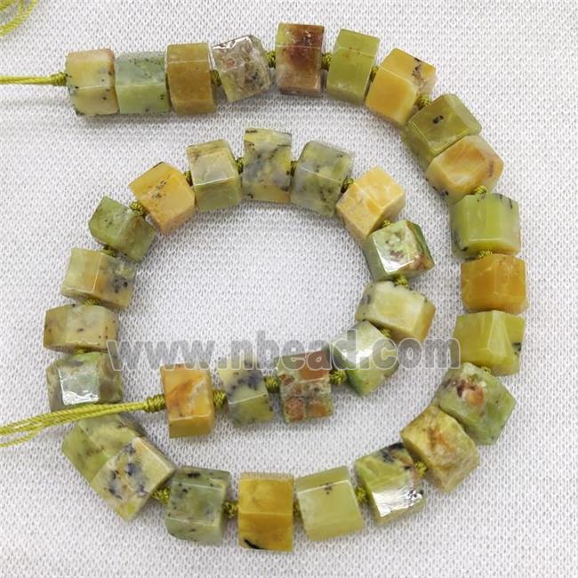 Yellow Opal Rondelle Beads