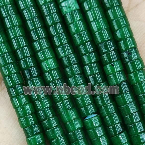 Green Dye Jade Heishi Beads