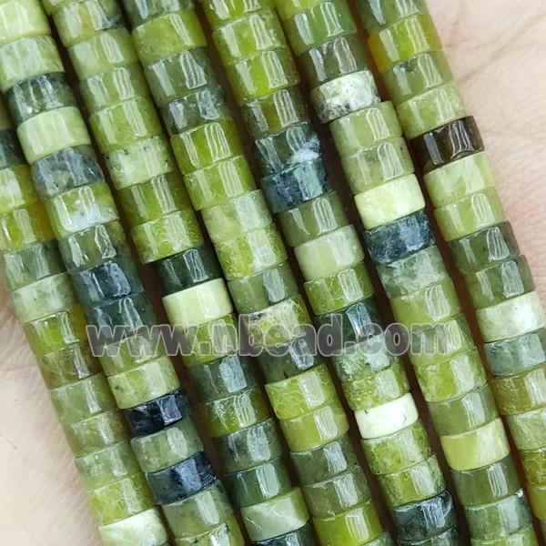 Green Jade Heishi Beads