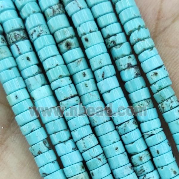 Green Magnesite Turquoise Heishi Beads