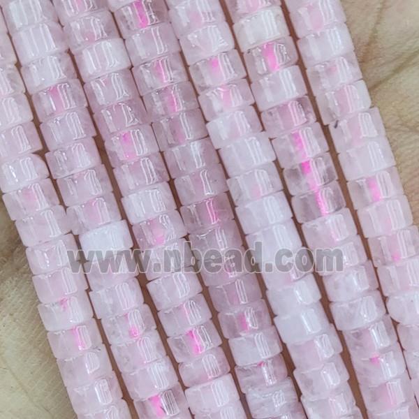 Pink Rose Quartz Heishi Beads