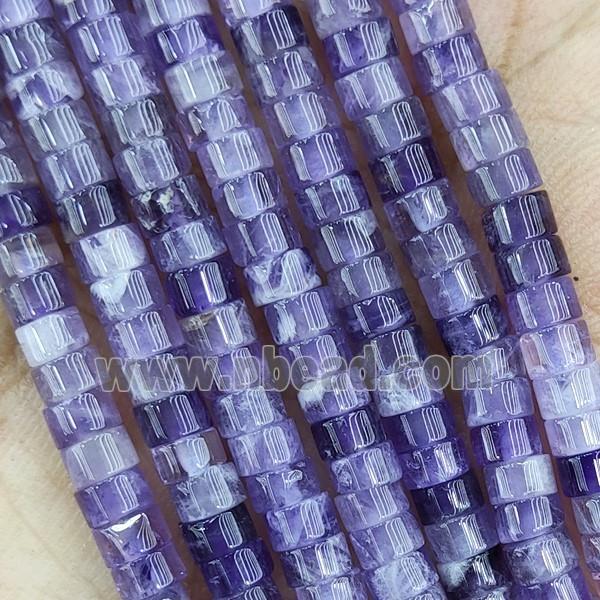 Purple Amethyst Heishi Beads