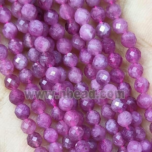 Pink Tourmaline Beads Faceted Round A-Grade