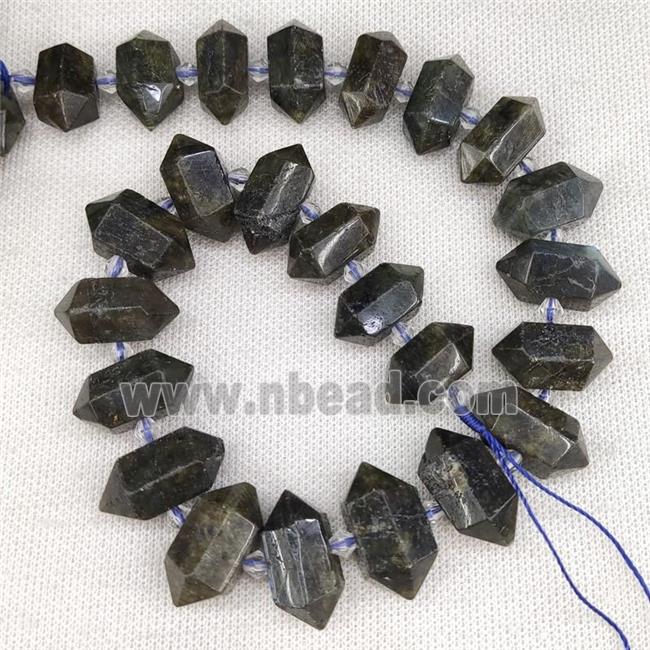 Labradorite Bullet Beads