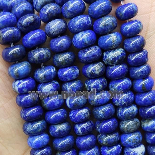 Natural Lapis Lazuli Beads Smooth Rondelle