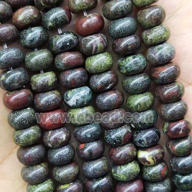 Dragon Blood Stone Beads Rondelle