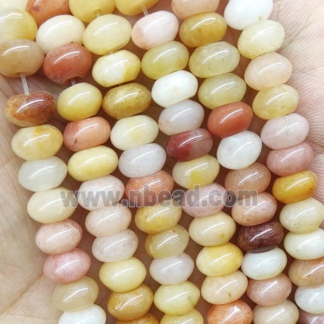 Chalcedony Rondelle Beads Multicolor