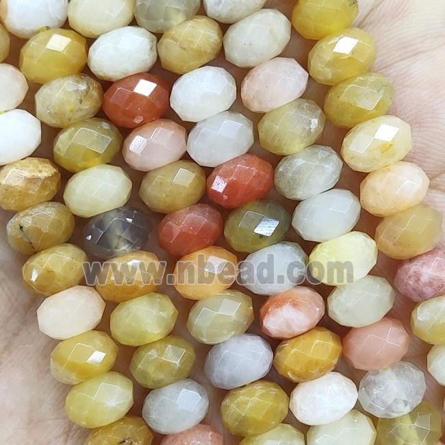 Chalcedony Beads Faceted Rondelle