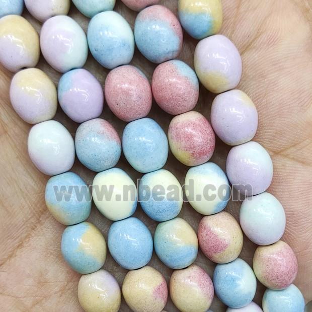 Multicolor Alashan Agate Beads Barrel