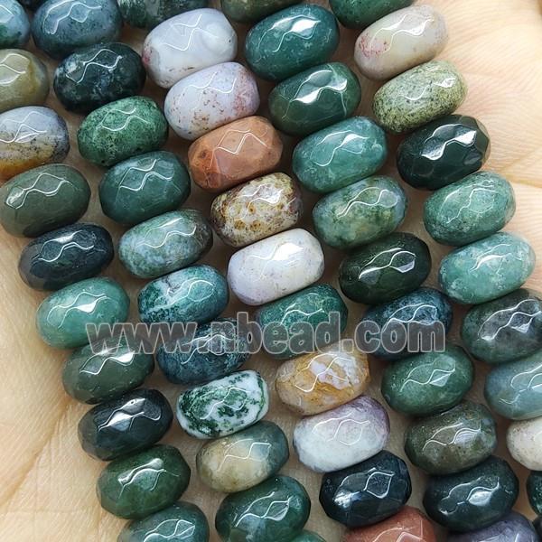 Indian Agate Beads Faceted Rondelle
