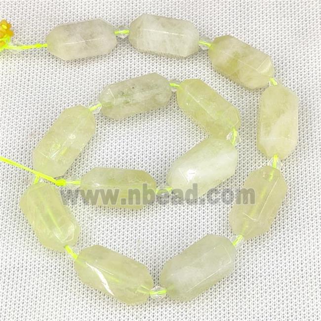 Lemon Quartz Beads Prism