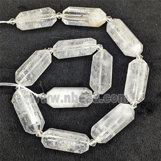 Clear Quartz Prism Beads