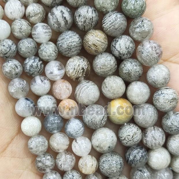 Natural Lodalite Beads Round Smooth