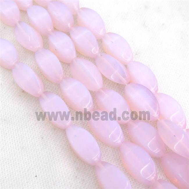 Pink Opalite Beads Carambole