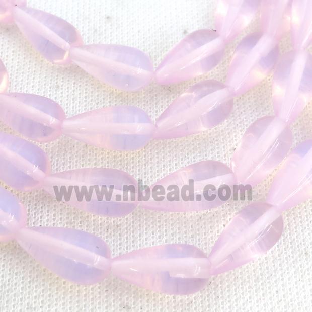 Pink Opalite Beads Teardrop